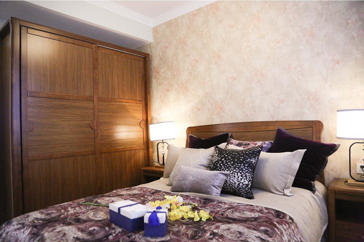 105平中式风格两居装修效果图