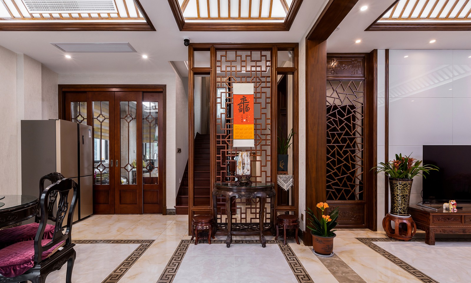 500平中式别墅装修效果图