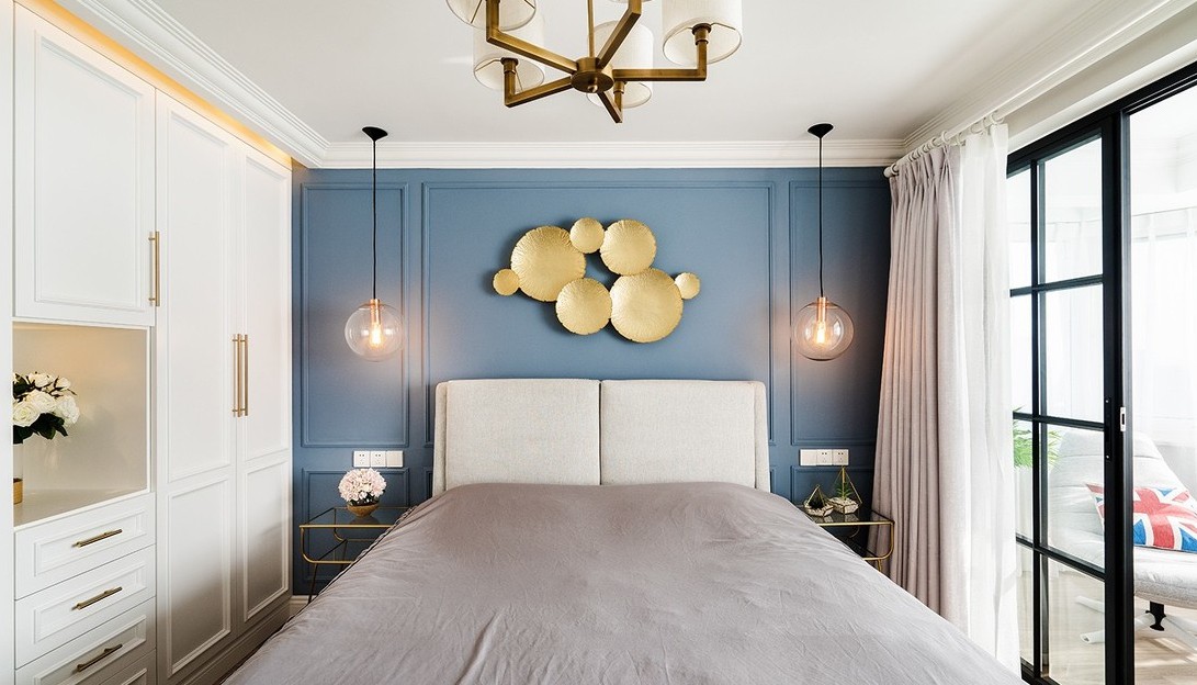 94平美式风格两居室