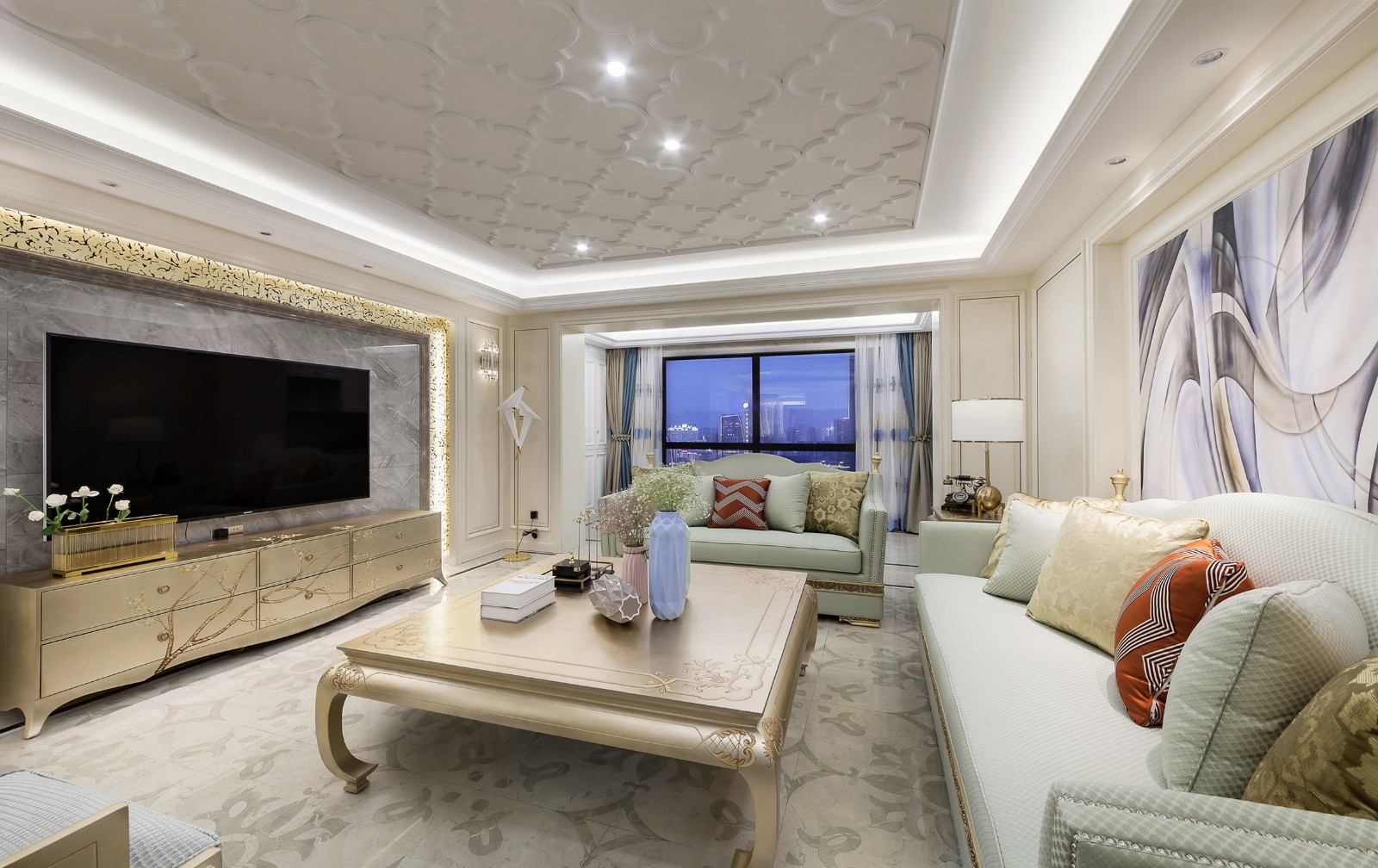 150平美式装修效果