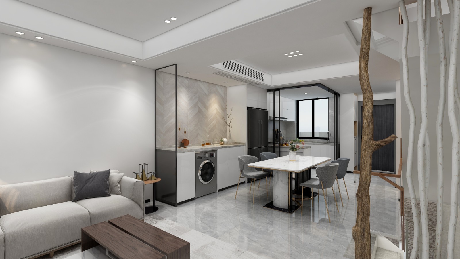 240平现代风格装修效果