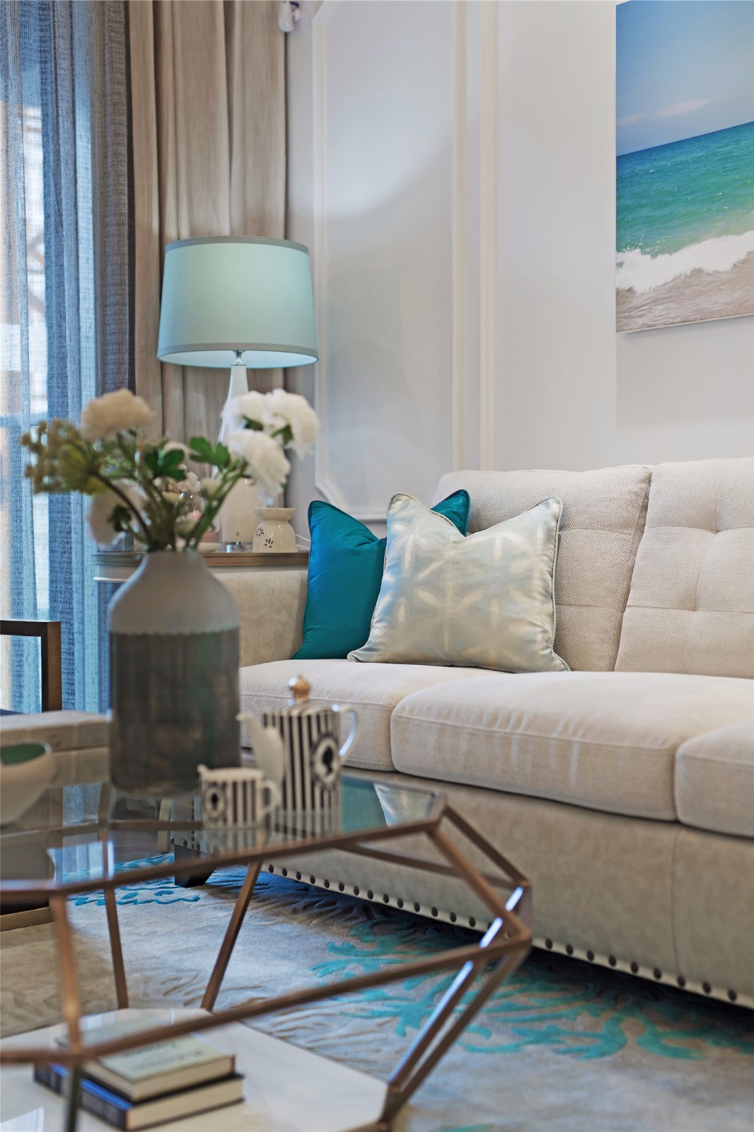 90平美式风格装修效果