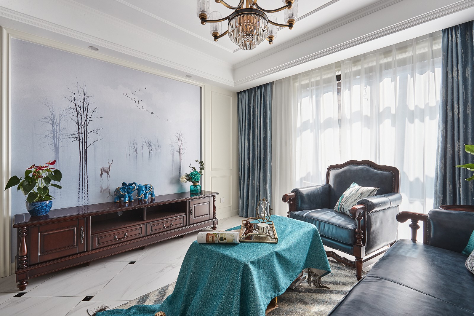 89平美式风格装修效果