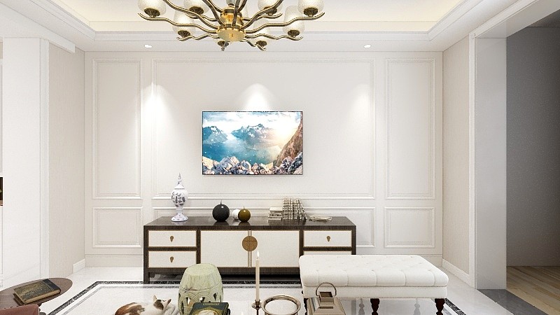 128平美式风格装修效果