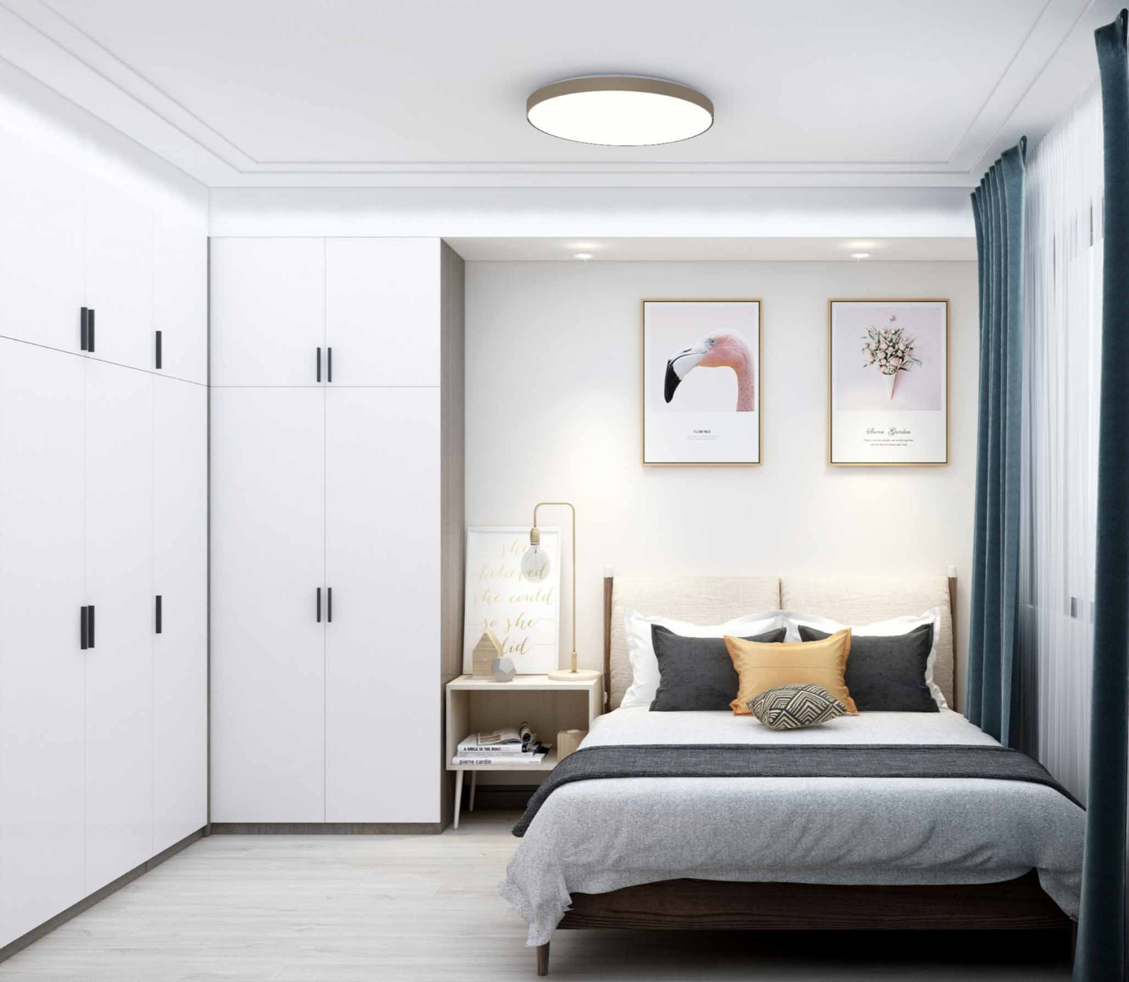 60平现代风格装修效果