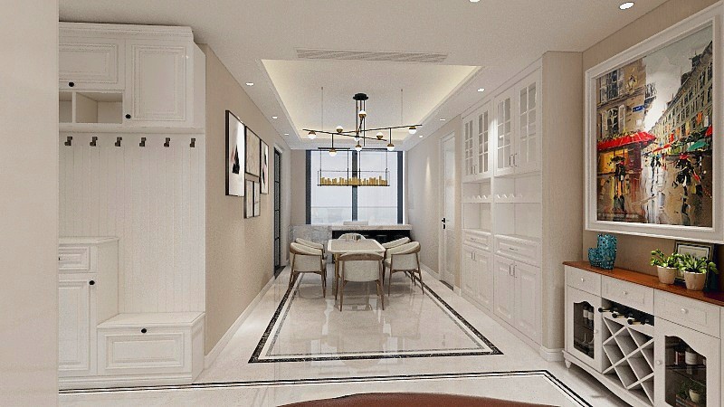 128平美式风格装修效果