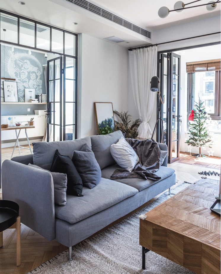 120平混搭风格装修效果