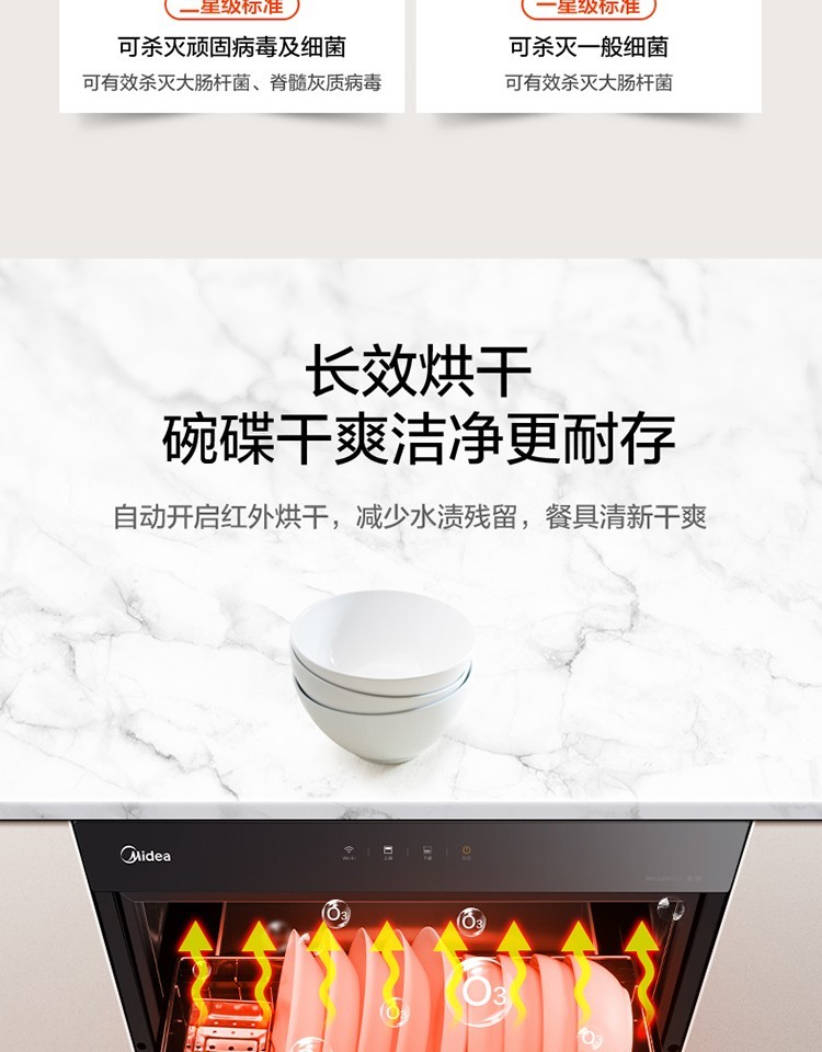 美的（Midea）嵌入式二星级消毒柜