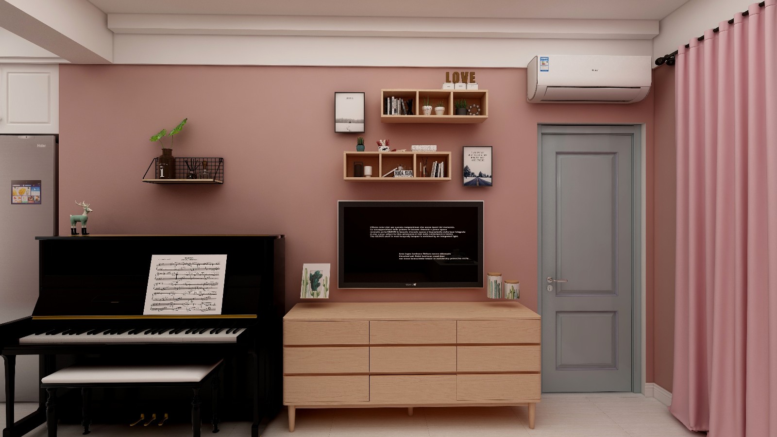 65平混搭风格装修效果