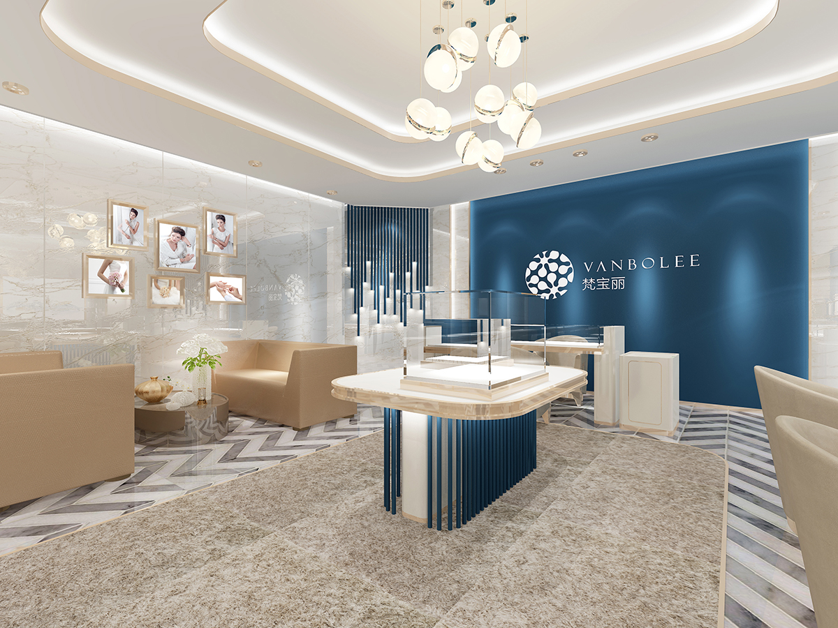 深圳梵宝丽高级钻石展厅SI形象空间设计