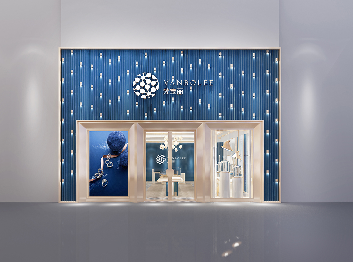 深圳梵宝丽高级钻石展厅SI形象空间设计