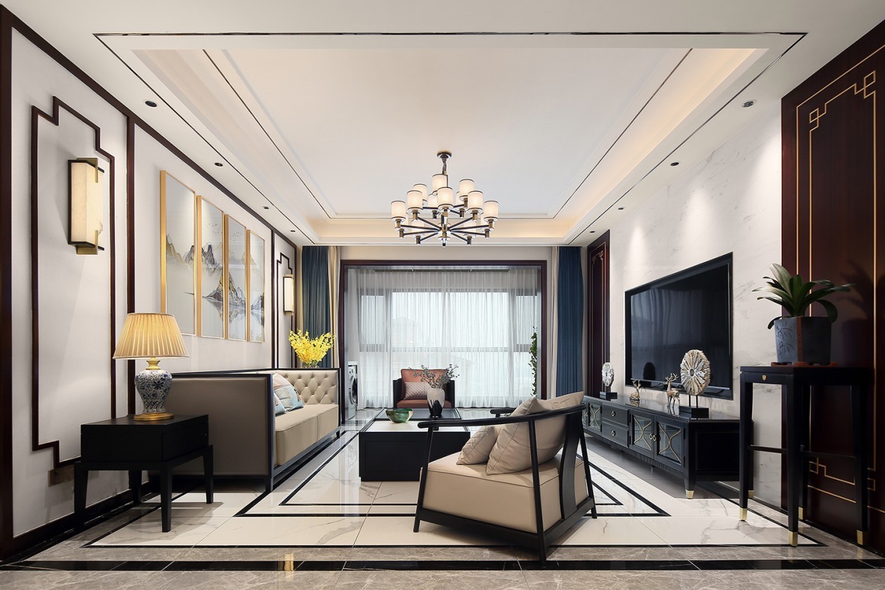 135平中式风格装修案例