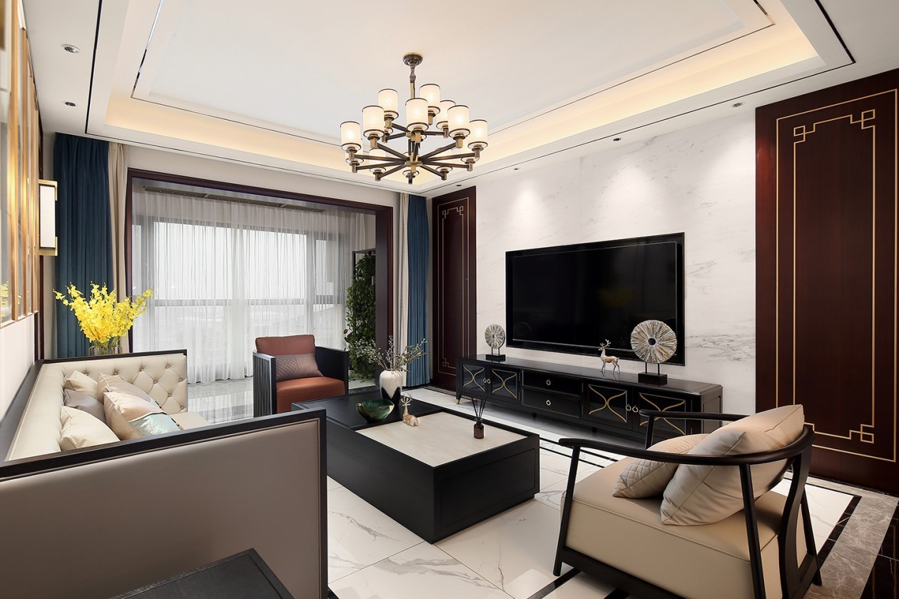 135平中式风格装修案例