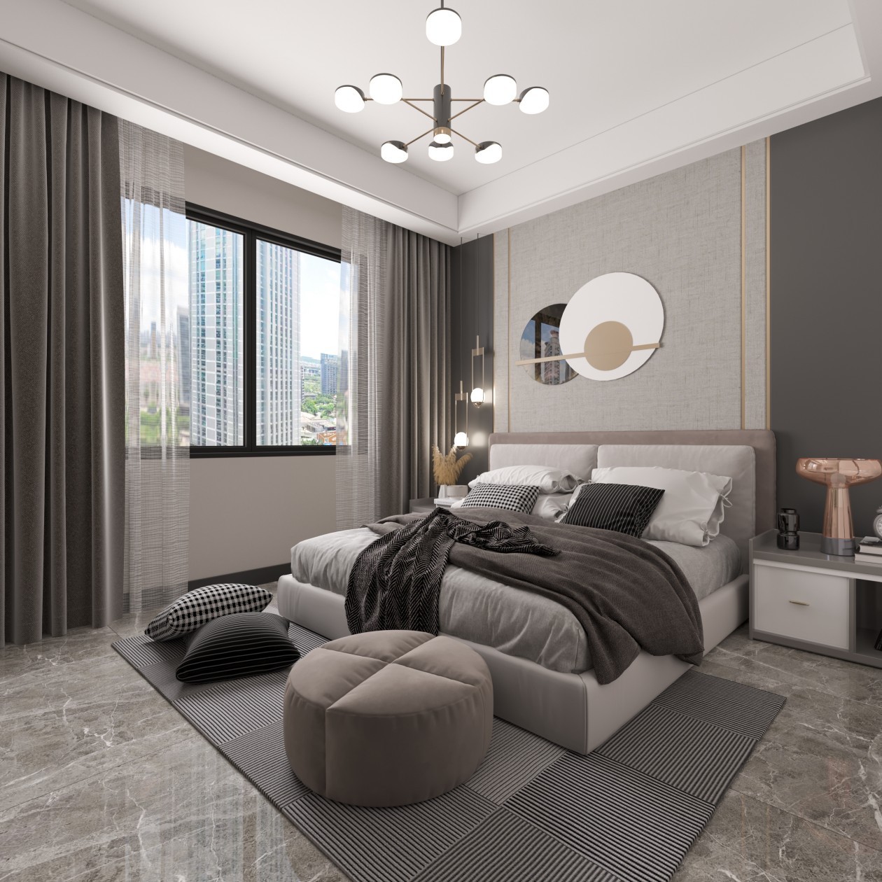 110平现代风格装修案例