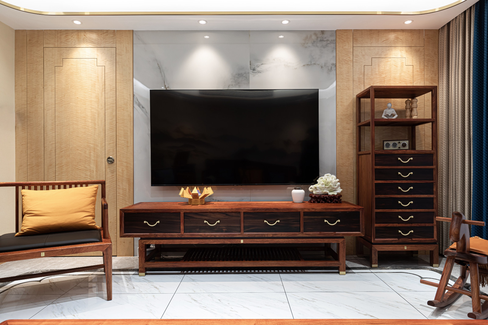 160平中式风格装修案例