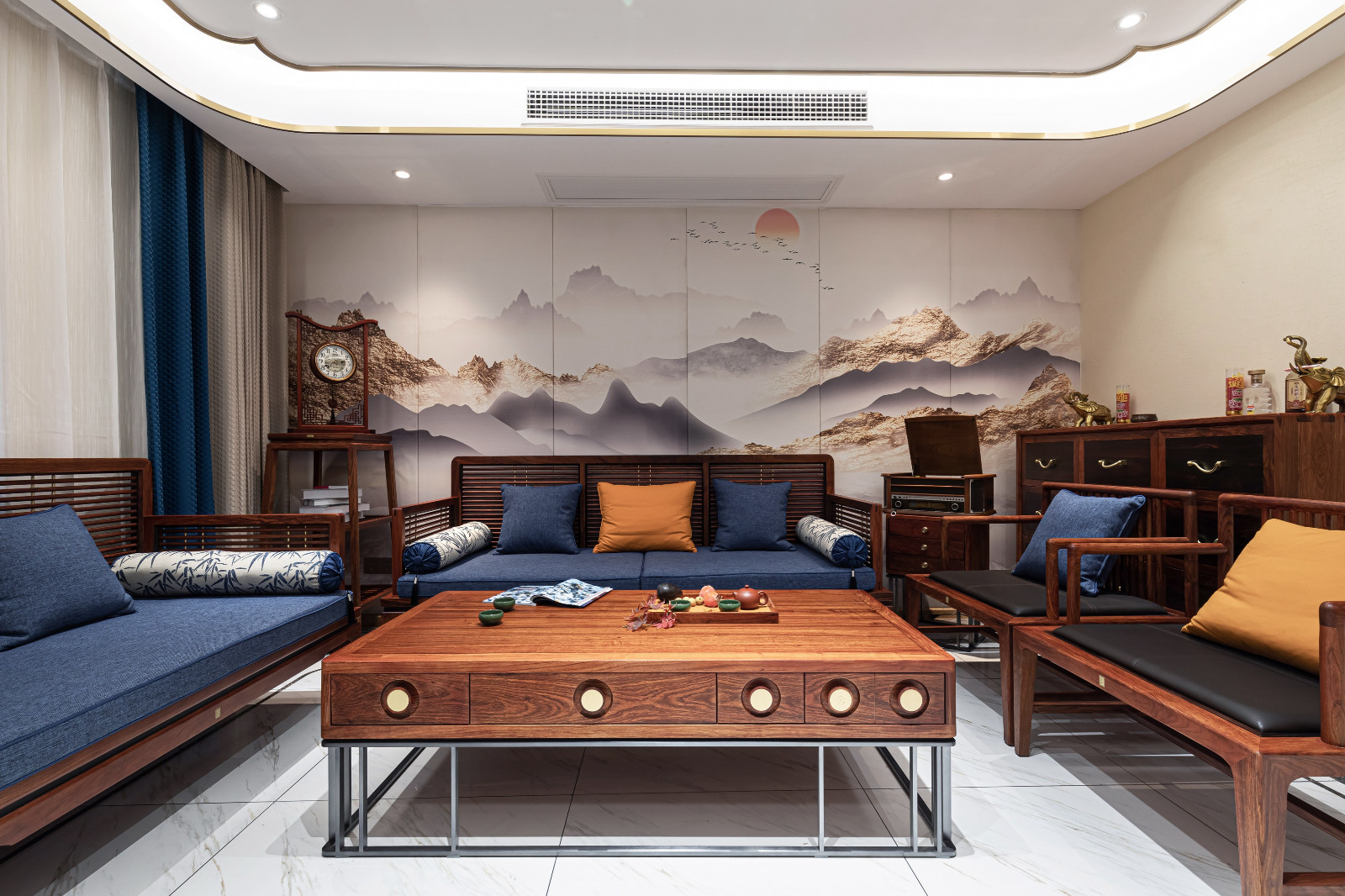 160平中式风格装修案例