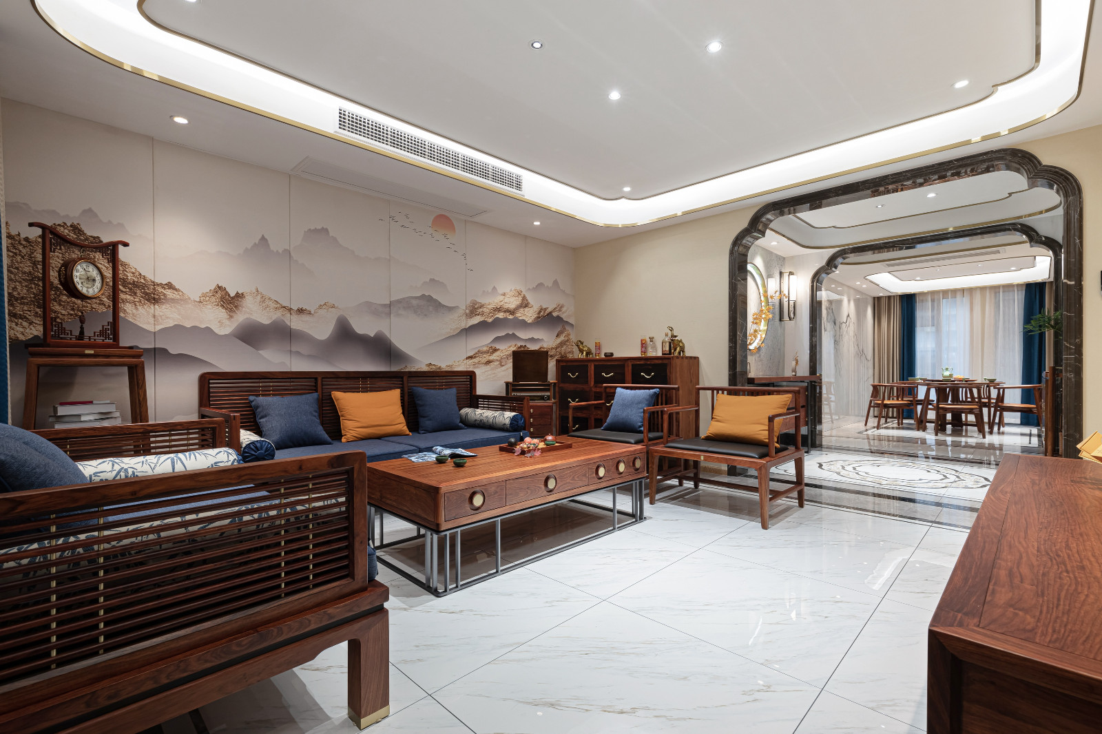 160平中式风格装修案例