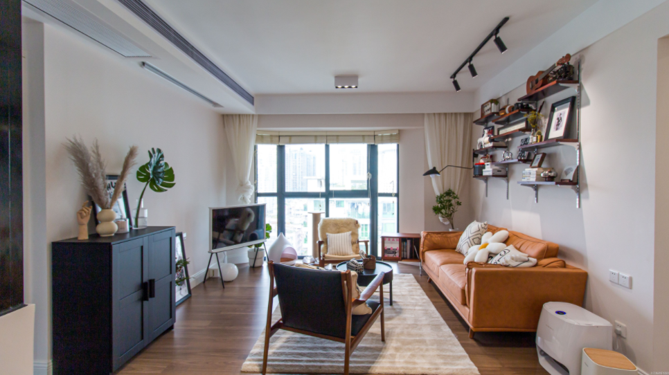 装修混搭风，100㎡二室，全职妈妈亲手布置 