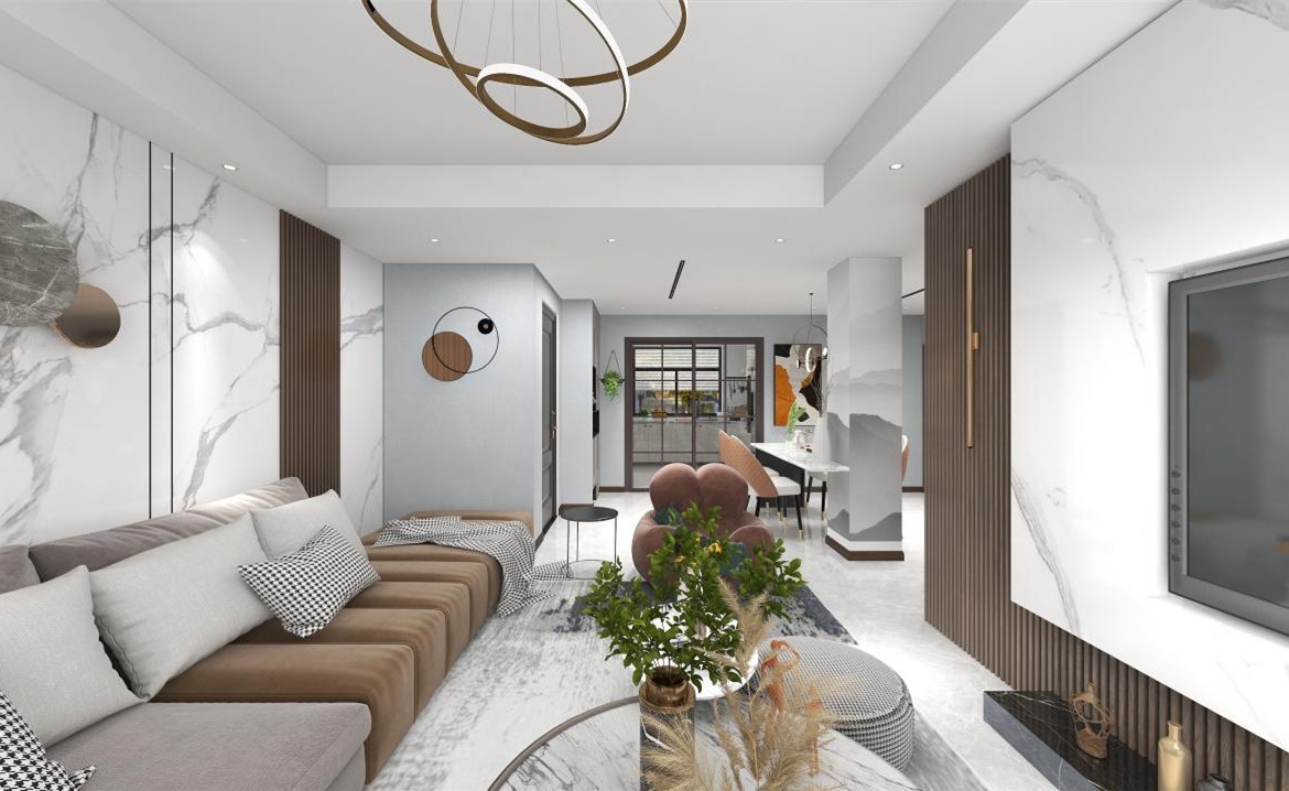 126㎡轻奢风格装修