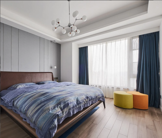 现代轻奢加之橙色点缀