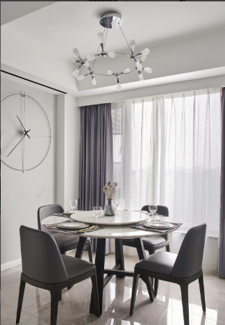 现代轻奢加之橙色点缀