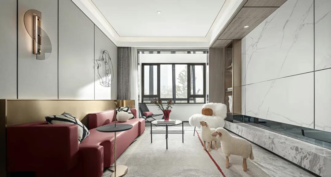 70㎡现代轻奢，时尚华丽的设计，低调温馨好高级