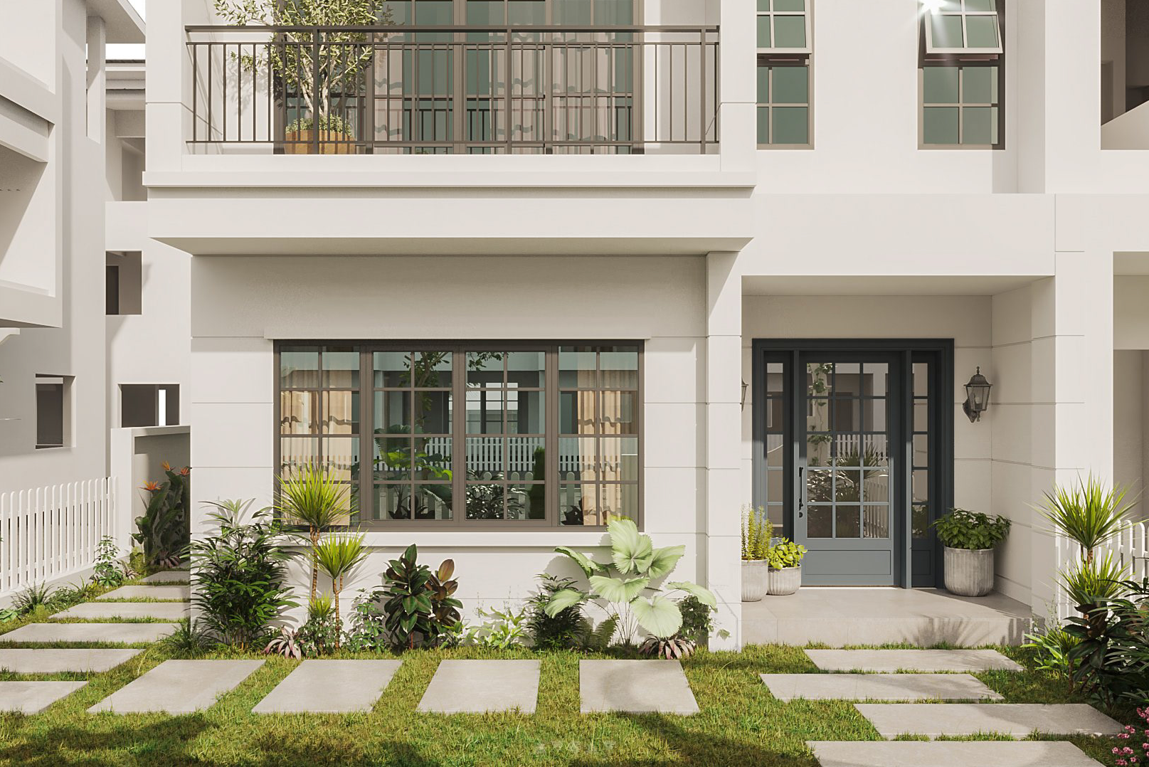 简约美式田园风小清新别墅住宅