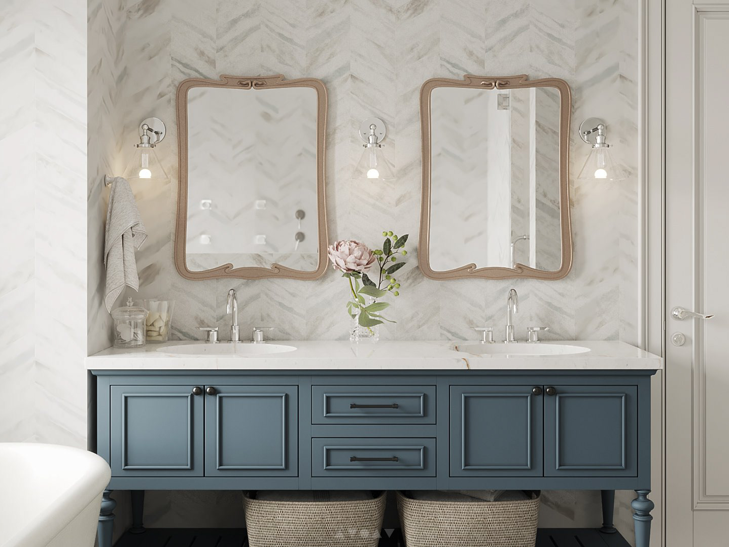 简约美式田园风小清新别墅住宅