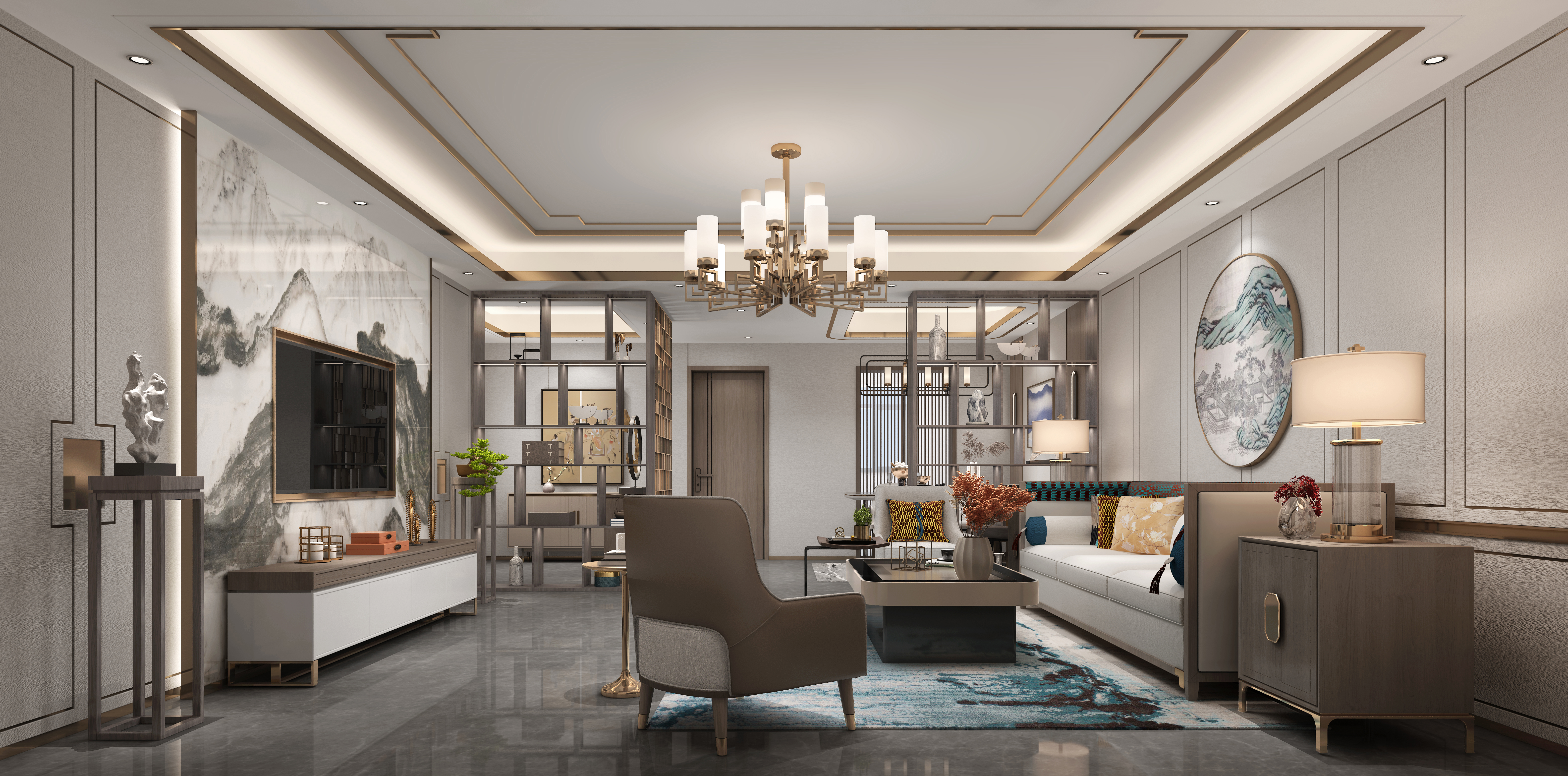 北京市高碑店新中式家装住宅