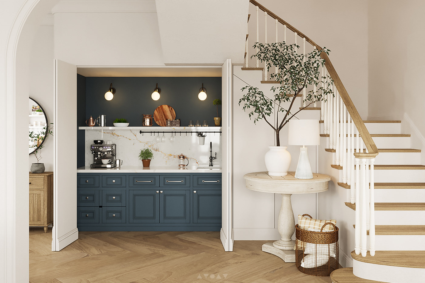 简约美式田园风小清新别墅住宅