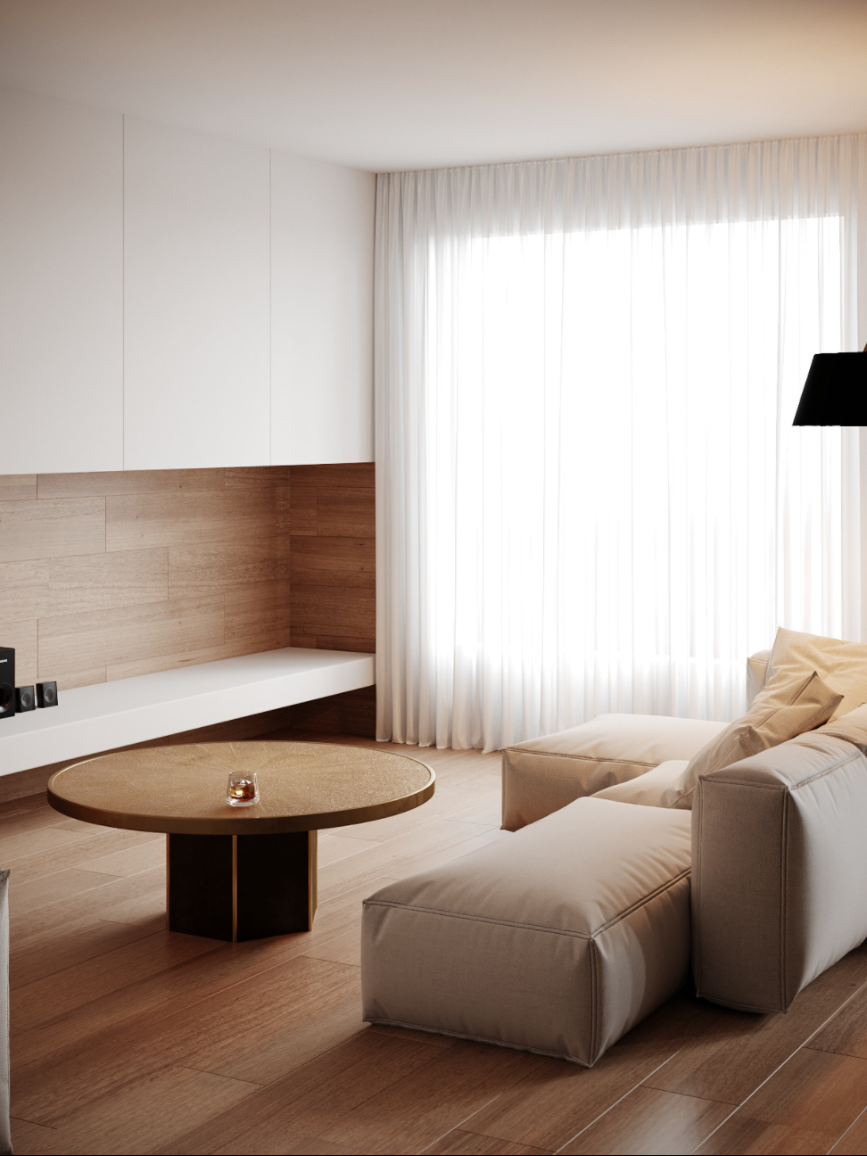 现代简约北欧风木色调小户型公寓住宅