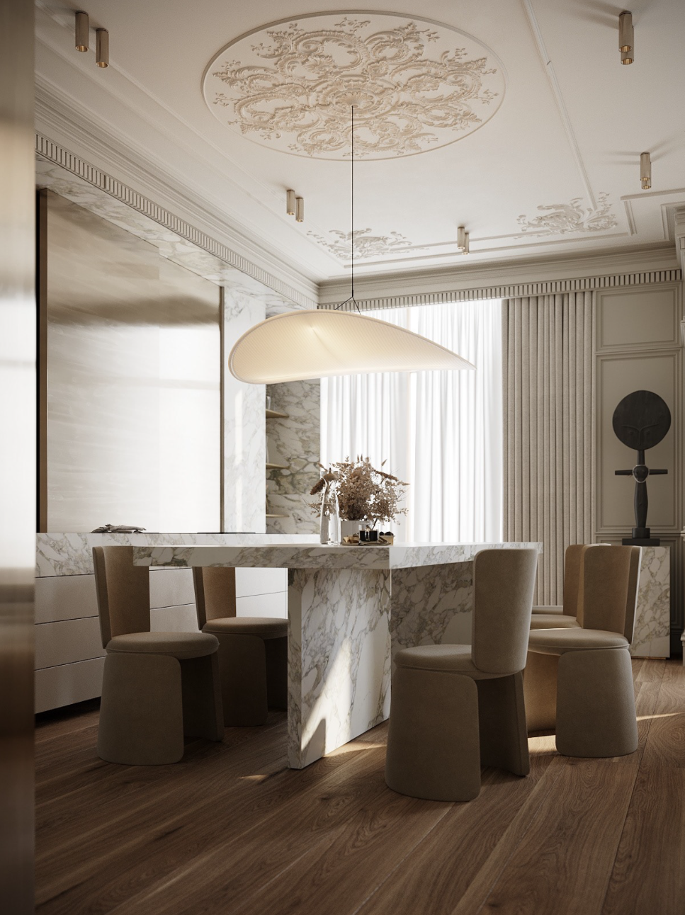 现代法式简约风格住宅