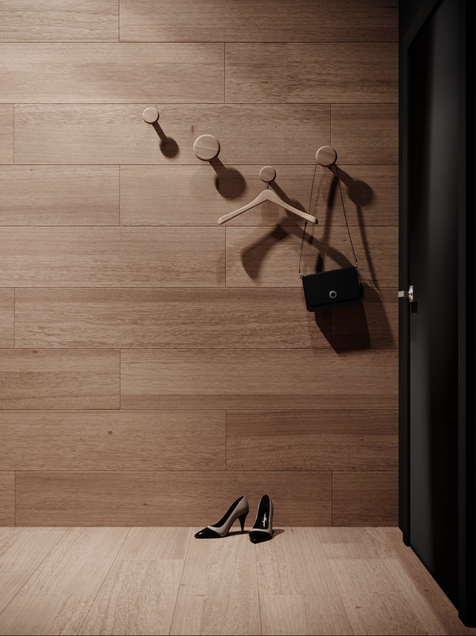 现代简约北欧风木色调小户型公寓住宅