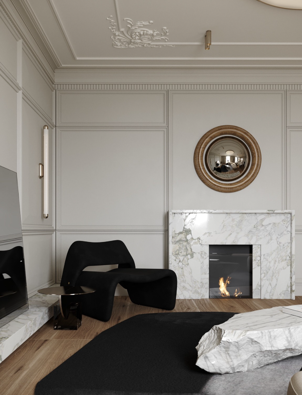 现代法式简约风格住宅