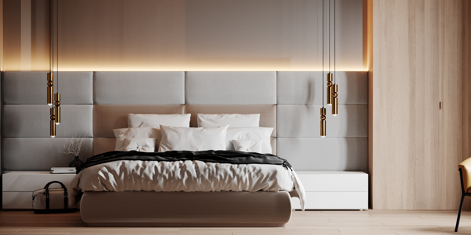 现代简约北欧风木色调小户型公寓住宅