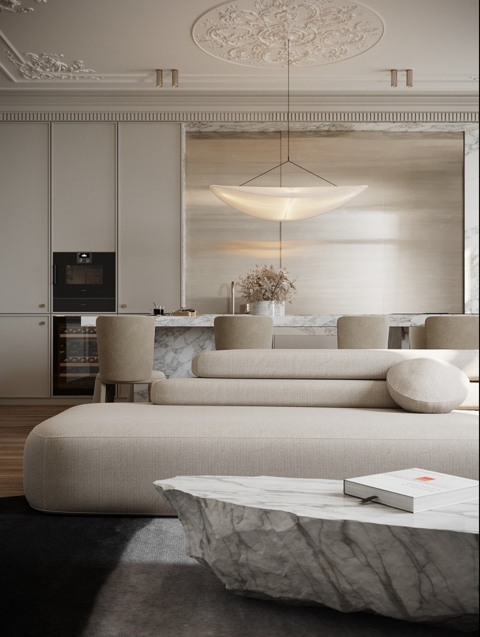 现代法式简约风格住宅