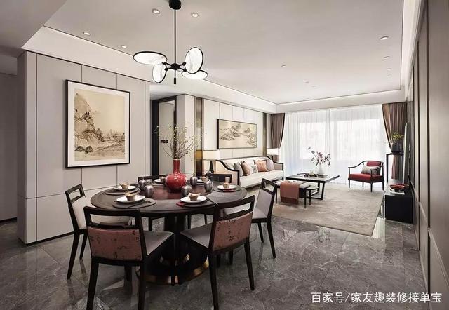 143㎡新中式风格设计，效果惊艳全小区