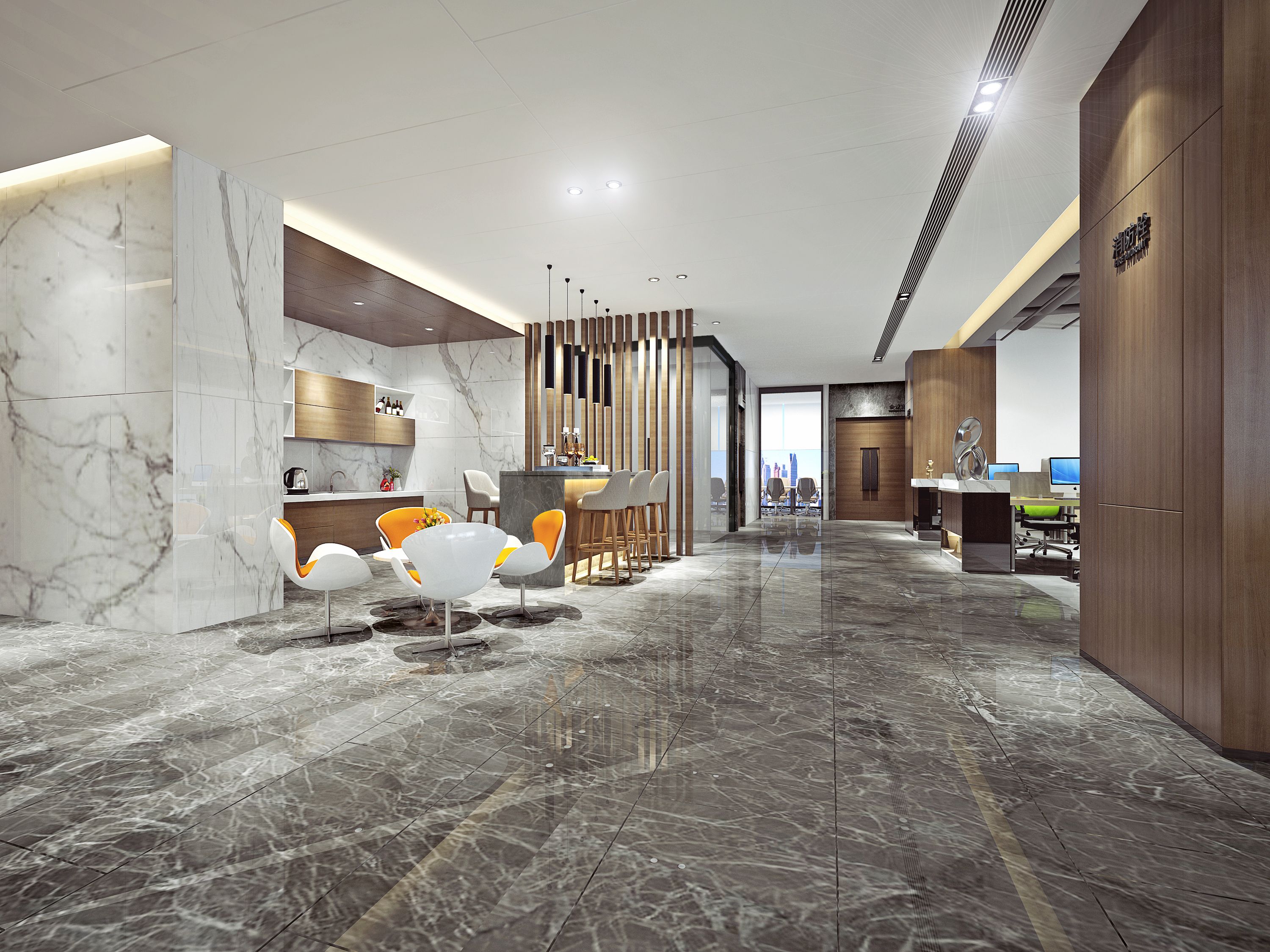 现代主题办公空间