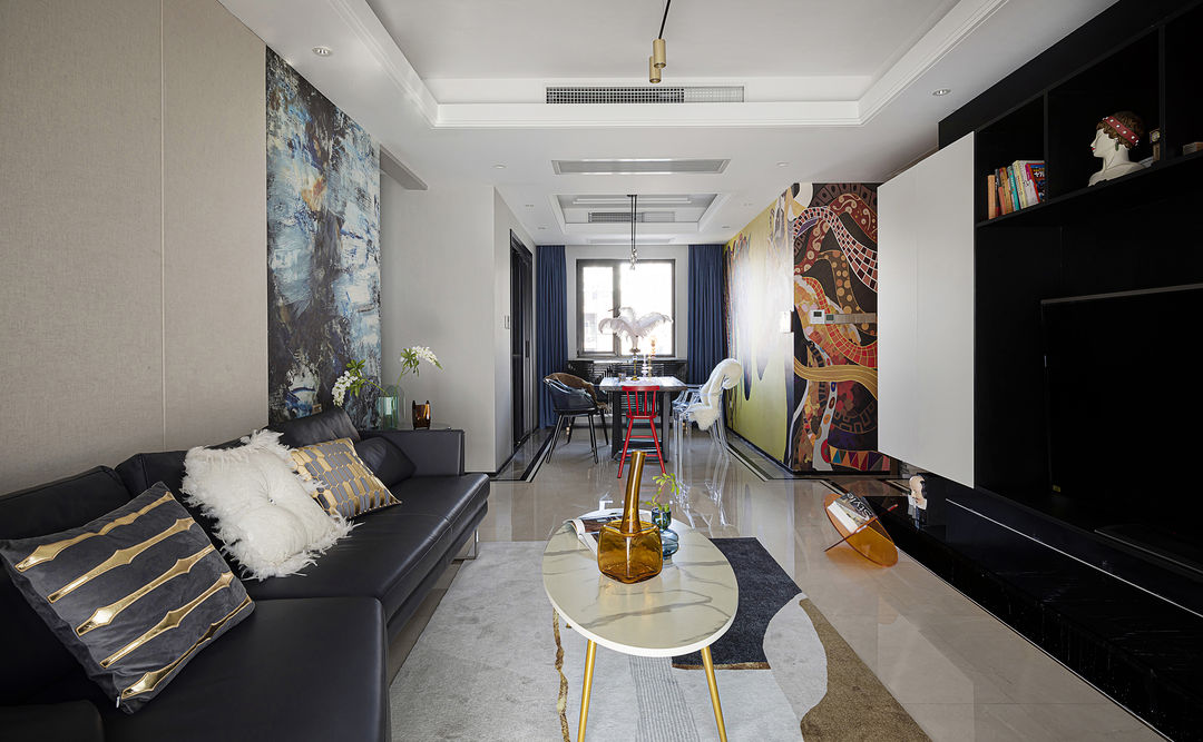 120平米混搭风格，不被定义风格的时尚之家