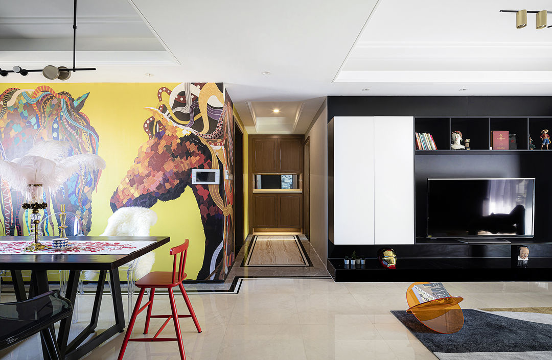 120平米混搭风格，不被定义风格的时尚之家