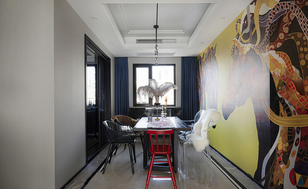 120平米混搭风格，不被定义风格的时尚之家