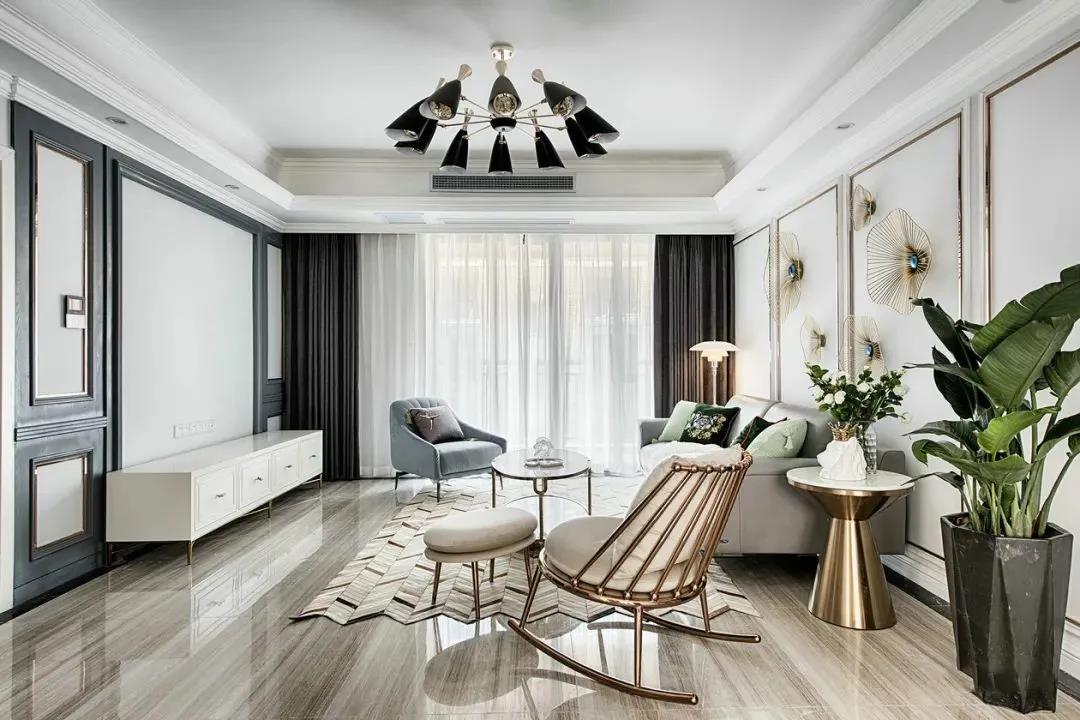 125㎡美式风格装修 独特优雅的设计风格。