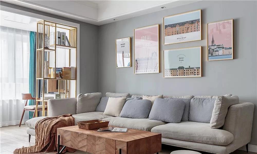 100㎡北欧风装修案例，整体色调轻松而舒适