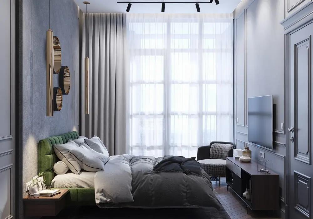 120㎡现代风格，整体空间以高级灰的格调氛围