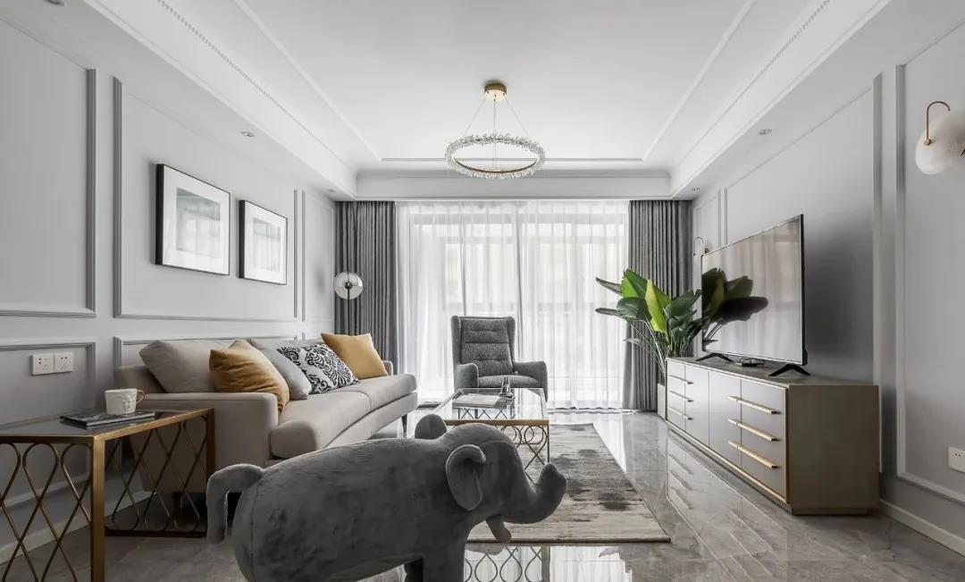 115平现代三居室，轻奢有格调