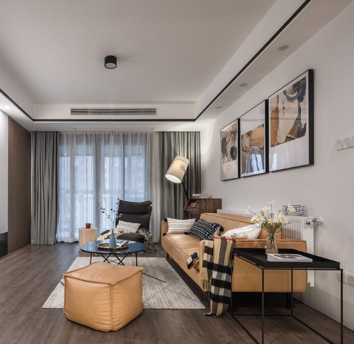 130㎡三居室现代风格