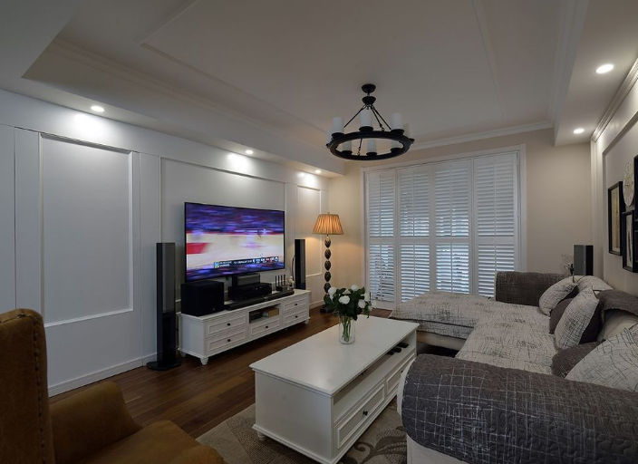 130平 暖色营造的美式