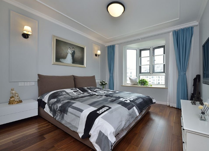 130平 暖色营造的美式