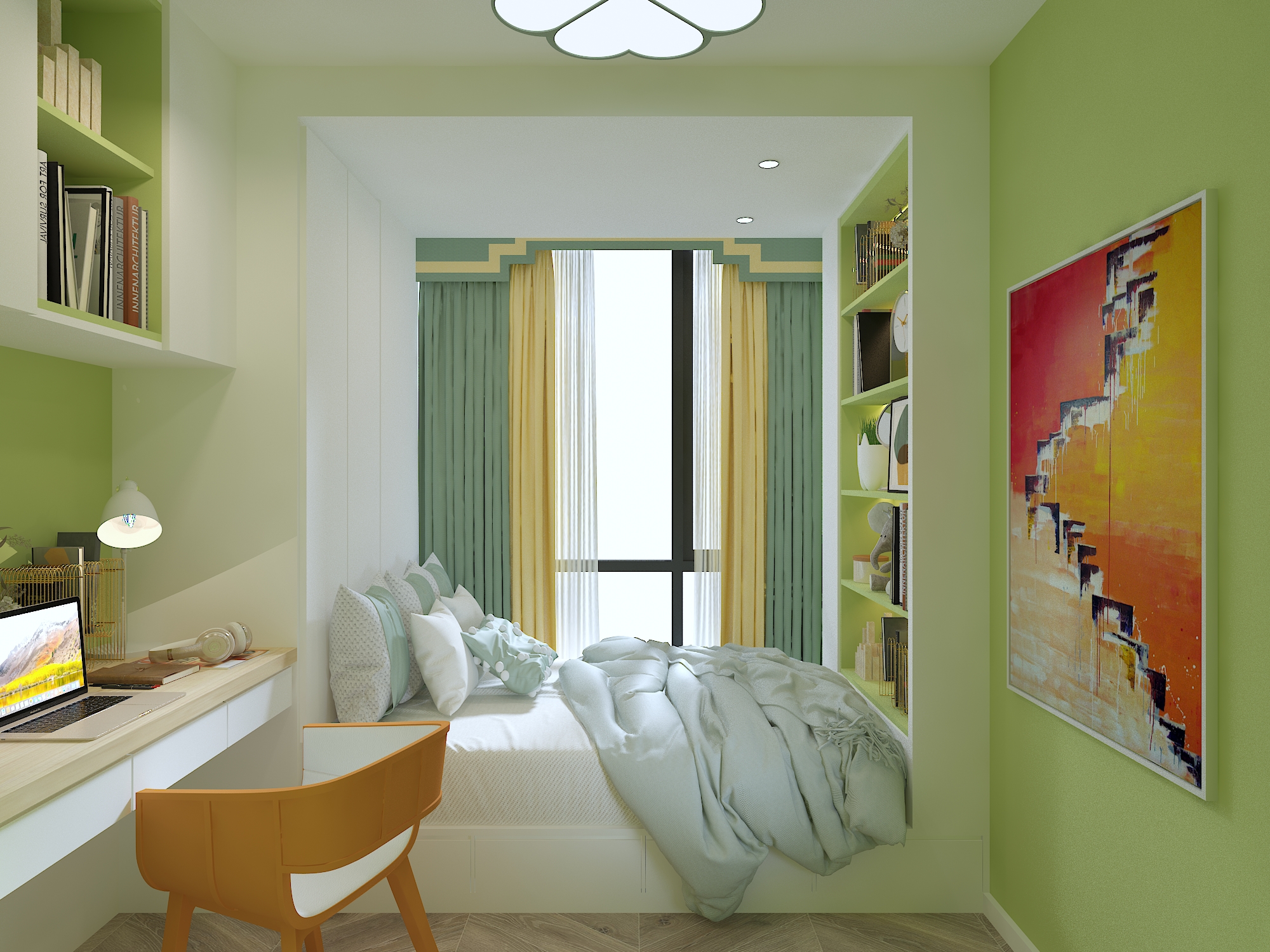 95㎡现代风格。简在此间