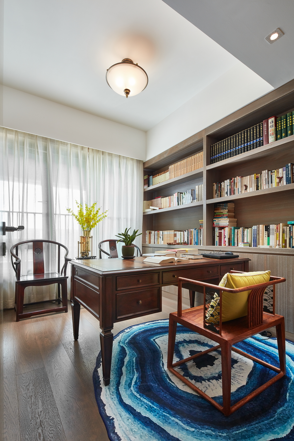 银湖蓝山150㎡现代轻奢实景